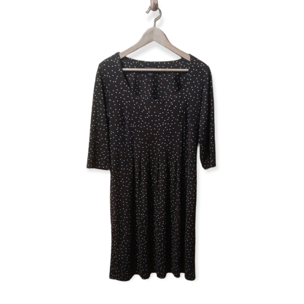 SIGNATURE By Robbie Bee Polka Dot Dress